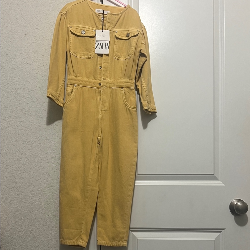 Zara Mustard Yellow Jumpsuit